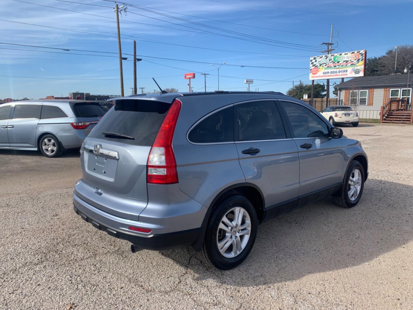 2010 Blue /gray Honda CR-V EX 2WD AT (3CZRE3H58AG) with an 2.4L L4 DOHC 16V engine, Automatic transmission, located at 1830 North Belt Line Road, Irving, TX, 75061, (469) 524-0199, 32.834373, -96.993584 - Photo#5